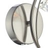 Dar Lighting Dar - Luther Wall Light Satin Chrome Crystal