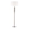 Dar Lighting Dar - Madrid Table Lamp Satin Chrome With Shade