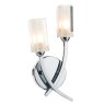 Dar Lighting Dar - Morgan Double Wall Bracket Polished Chrome