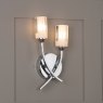 Dar Lighting Dar - Morgan Double Wall Bracket Polished Chrome