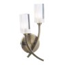 Dar Lighting Dar - Morgan Double Wall Bracket Antique Brass