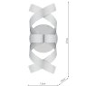 Dar Lighting Dar - Rawley Wall Light Brushed Aluminium