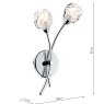 Dar Lighting Dar - Seattle Double Wall Bracket Polished Chrome