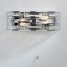 Dar Lighting Dar - Seville 2 Light Wall Light Crystal Polished Chrome