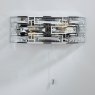 Dar Lighting Dar - Seville 2 Light Wall Light Crystal Polished Chrome