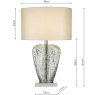 Dar Lighting Dar - Syracuse Table Lamp Mercury Glass With Shade
