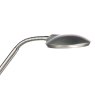 Dar Lighting Dar - Wellington Task Floor Lamp Satin Chrome LED