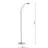 Dar Lighting Dar - Wellington Task Floor Lamp Satin Chrome LED