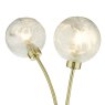 Dar Lighting Dar - Avari 2 Light Wall Light Satin Brass Glass