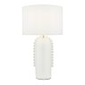Dar Lighting Dar - Dolce Table Lamp White Ceramic With Shade