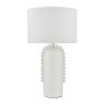 Dar Lighting Dar - Dolce Table Lamp White Ceramic With Shade