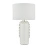 Dar Lighting Dar - Dolce Table Lamp White Ceramic With Shade