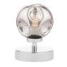 Dar Lighting Esben - Touch Table Lamp (Polished Chrome With Smoked Glass)