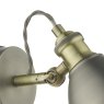 Dar Lighting Dar - Governor Single Wall Spotlight Antique Chrome Brass
