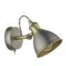 Dar Lighting Dar - Governor Single Wall Spotlight Antique Chrome Brass