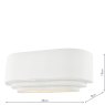 Dar Lighting Dar - Lando Ceramic Wall Washer White