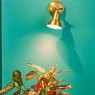 Dar Lighting Dar - Nathaniel Single Wall Spotlight Aged Brass
