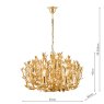 Dar Lighting Dar - Silvius 9 Light Pendant Gold