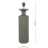 Dar Lighting Dar - Dugan Table Lamp Black with Shade