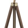 Dar Lighting Dar - Easel Floor Lamp Dark Wood With Shade