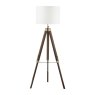 Dar Lighting Dar - Easel Floor Lamp Dark Wood With Shade