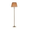 Dar Lighting Dar - Hatton Floor Lamp Antique Brass With Shade