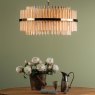 Dar Lighting Dar Imani - 16 Light Pendant Natural Brass And Champagne