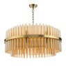 Dar Lighting Dar Imani - 16 Light Pendant Natural Brass And Champagne