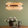 Dar Lighting Dar Imani - 16 Light Pendant Natural Brass And Champagne