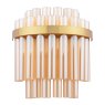 Dar Lighting Dar - Imani 2 Light Wall Light Natural Brass And Champagne