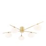 Dar Lighting Dar - Jasper 5 Light Semi Flush Painted Gold