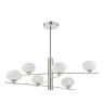 Dar Lighting Dar - Jasper 6 Light Pendant Satin and Nickel