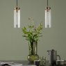 Dar Lighting Dar - Jodelle Pendant Bronze Clear