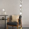 Dar Lighting Dar - Lysandra 2 Light Table Lamp Polished Gold and Opal Glass