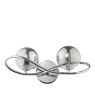 Dar Lighting Dar - Lysandra 2 Light Wall Light Polished Chrome and Smoked Glass
