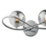 Dar Lighting Dar - Lysandra 2 Light Wall Light Polished Chrome and Smoked Glass