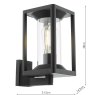 Dar Lighting Dar - Mackenzie Outdoor Black Wall Light