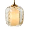 Dar Lighting Dar - Majella Pendant Aged Brass and Champagne Glass