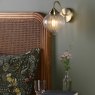 Dar Lighting Dar - Mya Wall Light Antique Brass and Clear Glass
