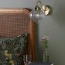 Dar Lighting Dar - Mya Wall Light Antique Brass and Clear Glass