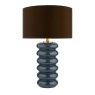 Dar Lighting Dar - Niamh Table Lamp Glass Blue with Shade