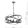 Dar Lighting Dar - Nitya 5 Light Pendant Matt Black