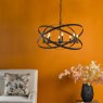 Dar Lighting Dar - Nitya 8 Light Pendant Matt Black