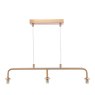 Dar Lighting Dar - Feya 3 Light Bar Pendant Bronze Frame Only