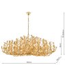Dar Lighting Dar - Silvius 12 Light Pendant Gold