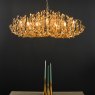 Dar Lighting Dar - Silvius 12 Light Pendant Gold