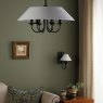 Dar Lighting Dar - Sivan 6 Light Pendant Matt Black With Shade