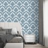 Esselle Esselle - Damask Blue Wallpaper