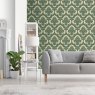 Esselle Esselle - Damask Green Wallpaper