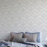 Esselle Esselle - Damask Grey and Silver Wallpaper